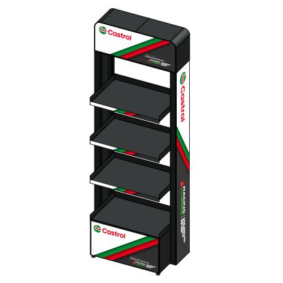  Présentoir 1L-5L Castrol/Racing Lubes