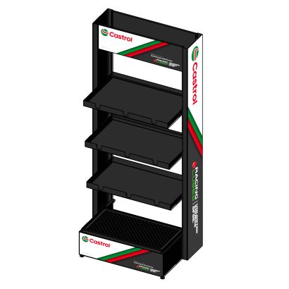 Présentoir 20L Castrol/Racing Lubes